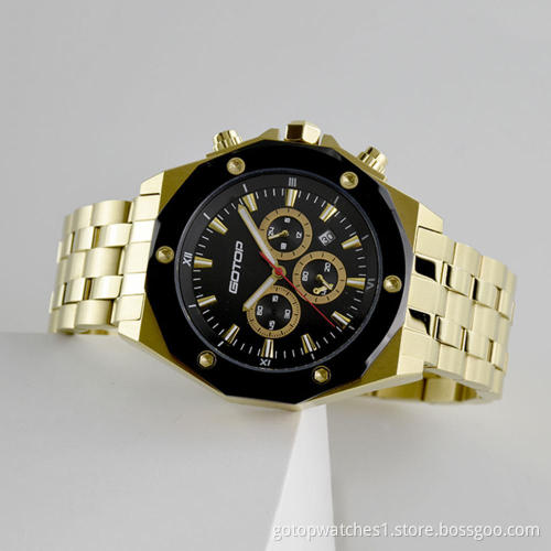 FEATURES OF SS299 GOLD AND BLACK MEN'S